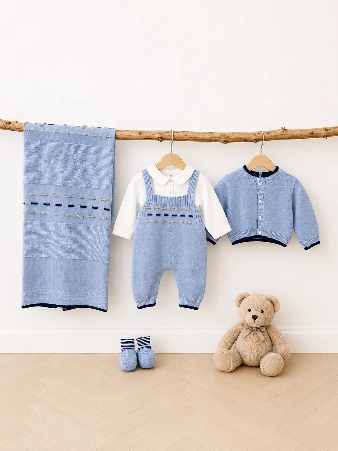 Set Corredino Prima Nascita Azzurro