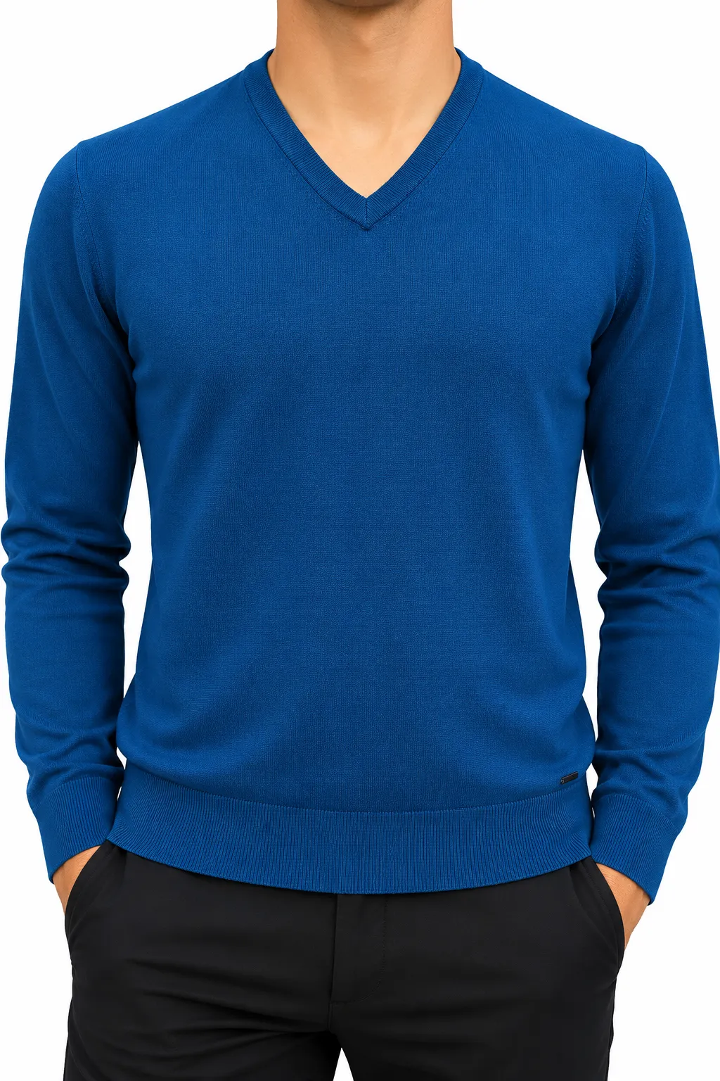 Lupetto Uomo Scollo a V Basic